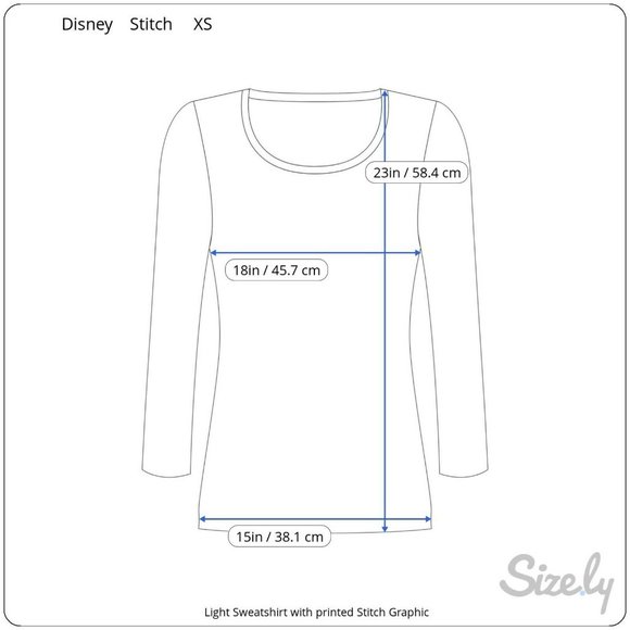 CLEARANCE Disney Stitch Soft Light Sweatshirt XS Varsity V Neck Gray Lilo Movie - Picture 6 of 8